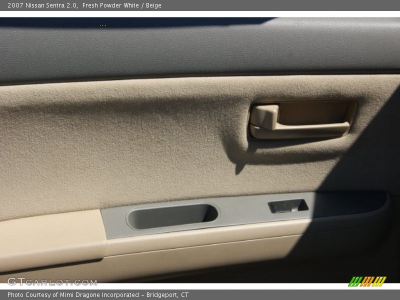 Fresh Powder White / Beige 2007 Nissan Sentra 2.0