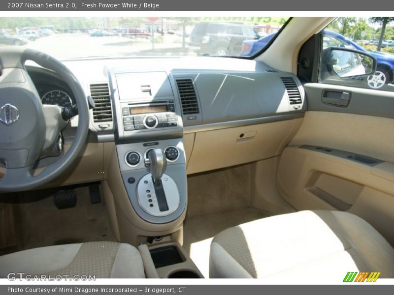 Fresh Powder White / Beige 2007 Nissan Sentra 2.0