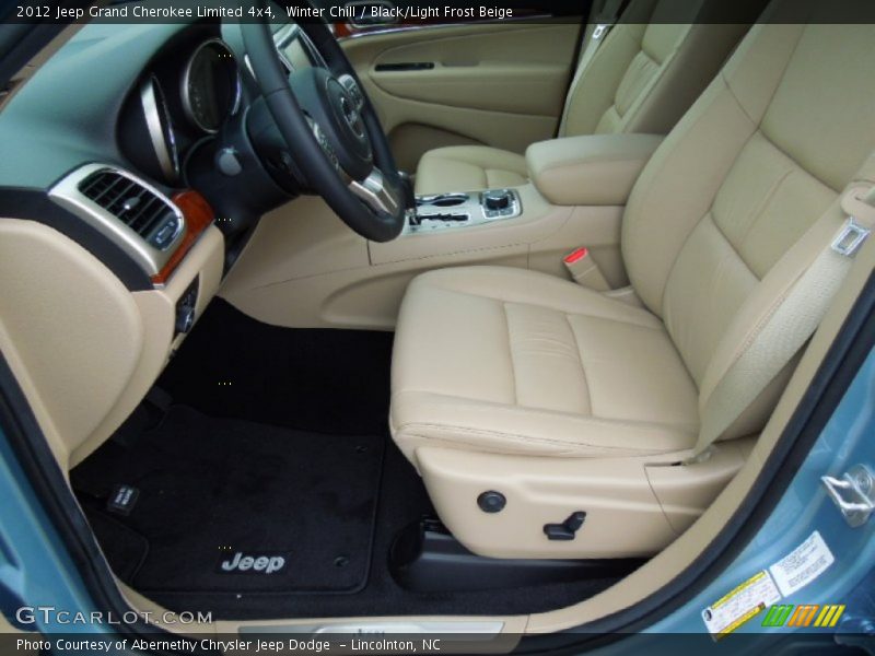 Winter Chill / Black/Light Frost Beige 2012 Jeep Grand Cherokee Limited 4x4