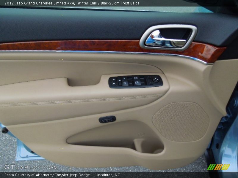 Winter Chill / Black/Light Frost Beige 2012 Jeep Grand Cherokee Limited 4x4
