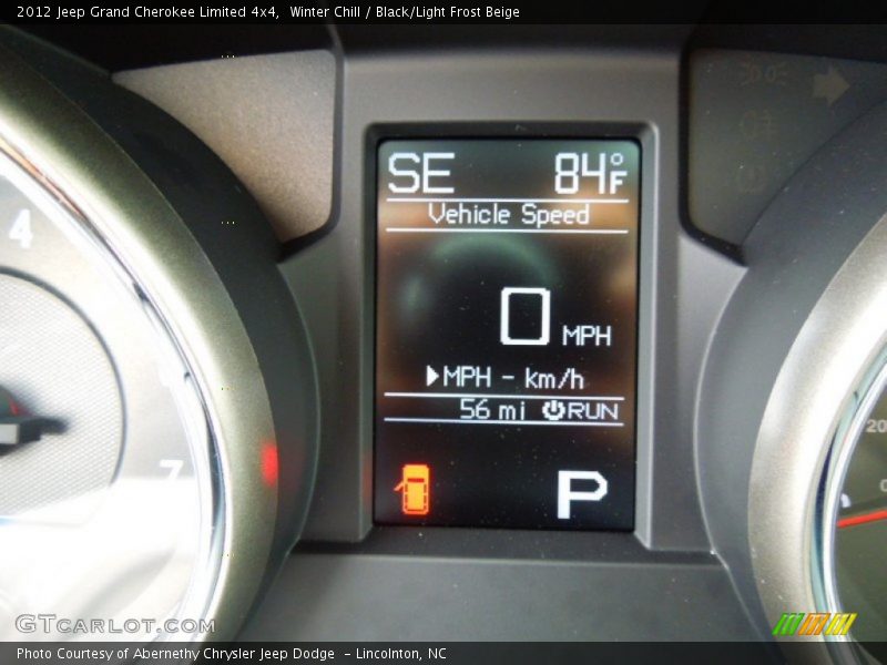Winter Chill / Black/Light Frost Beige 2012 Jeep Grand Cherokee Limited 4x4