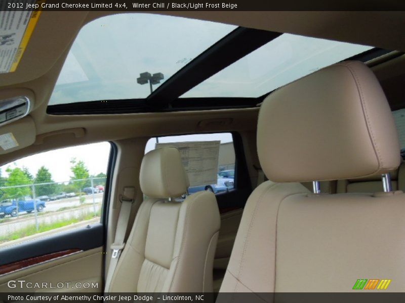 Winter Chill / Black/Light Frost Beige 2012 Jeep Grand Cherokee Limited 4x4