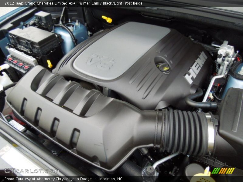 Winter Chill / Black/Light Frost Beige 2012 Jeep Grand Cherokee Limited 4x4