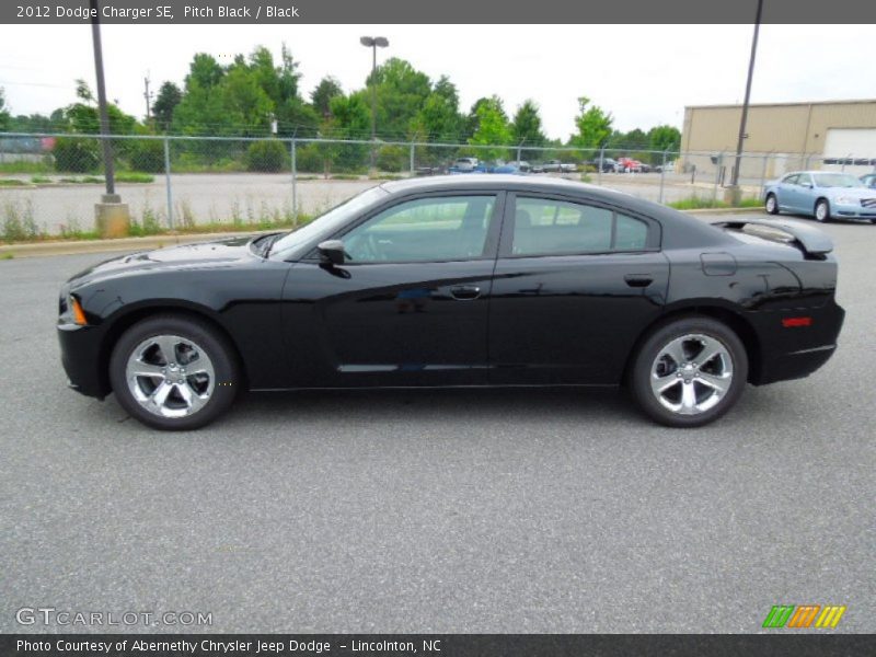 Pitch Black / Black 2012 Dodge Charger SE