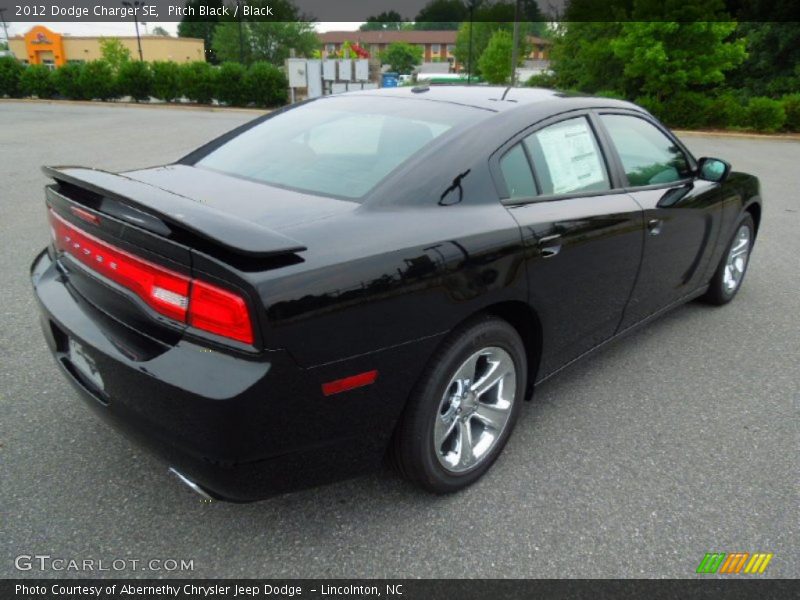 Pitch Black / Black 2012 Dodge Charger SE