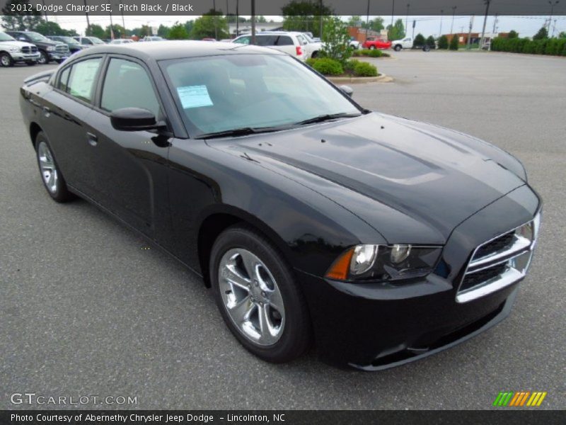 Pitch Black / Black 2012 Dodge Charger SE