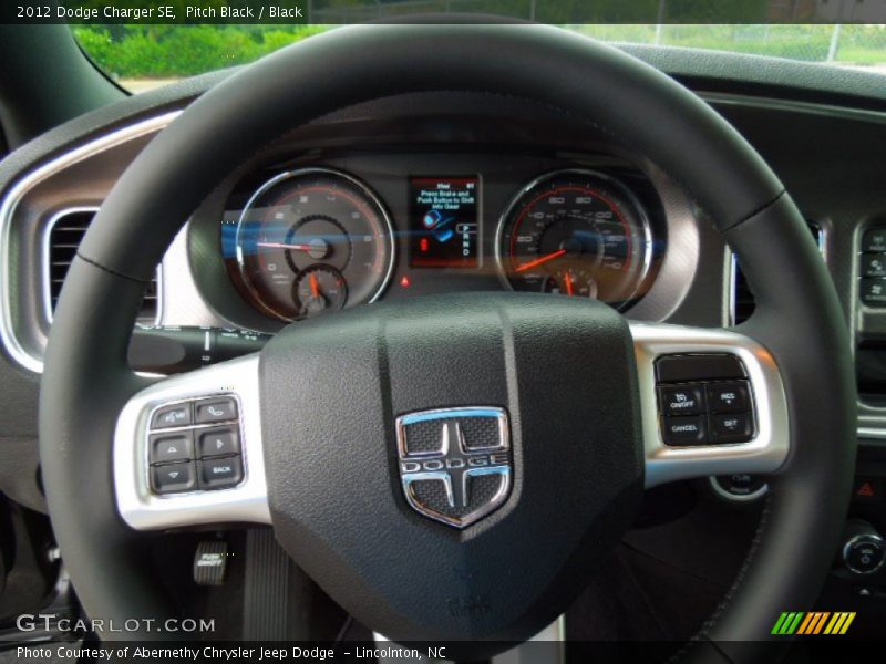 Pitch Black / Black 2012 Dodge Charger SE