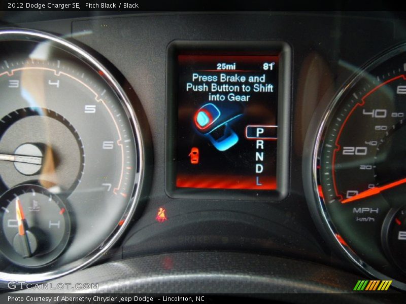 Pitch Black / Black 2012 Dodge Charger SE