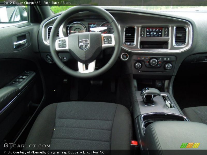 Pitch Black / Black 2012 Dodge Charger SE