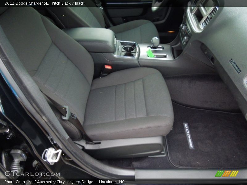 Pitch Black / Black 2012 Dodge Charger SE