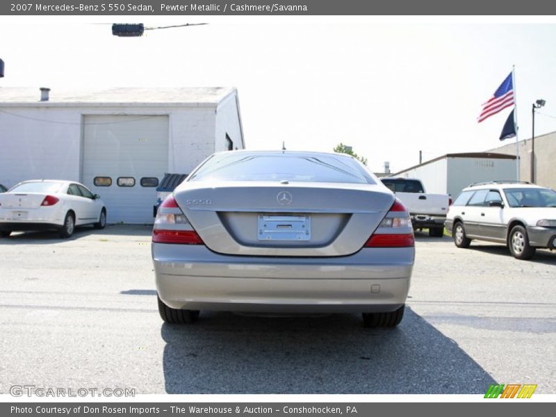 Pewter Metallic / Cashmere/Savanna 2007 Mercedes-Benz S 550 Sedan