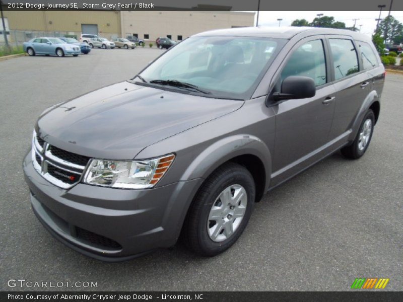Storm Grey Pearl / Black 2012 Dodge Journey SE