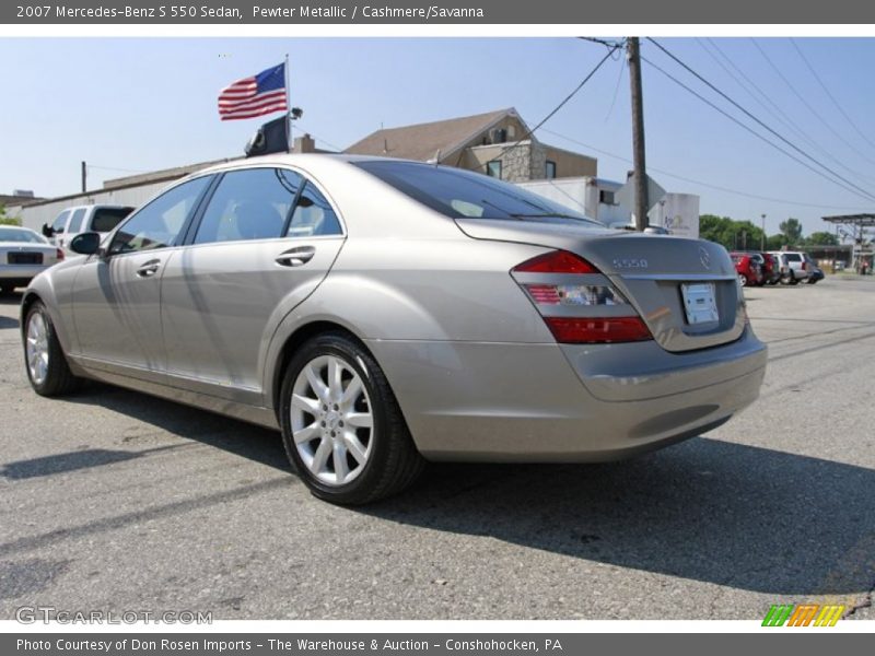 Pewter Metallic / Cashmere/Savanna 2007 Mercedes-Benz S 550 Sedan