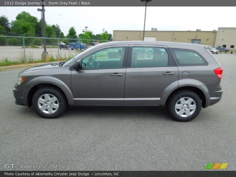 Storm Grey Pearl / Black 2012 Dodge Journey SE