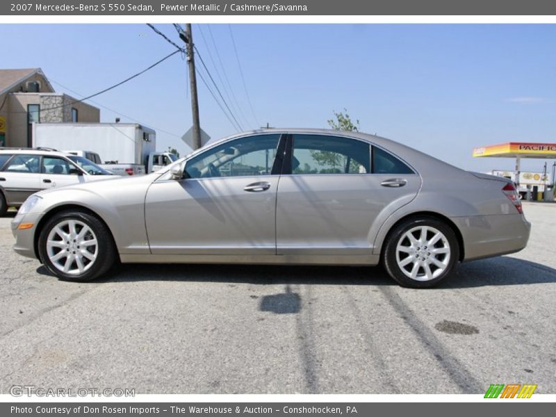 Pewter Metallic / Cashmere/Savanna 2007 Mercedes-Benz S 550 Sedan