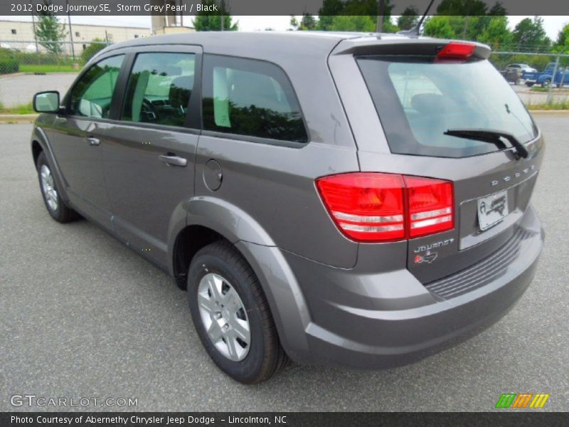 Storm Grey Pearl / Black 2012 Dodge Journey SE