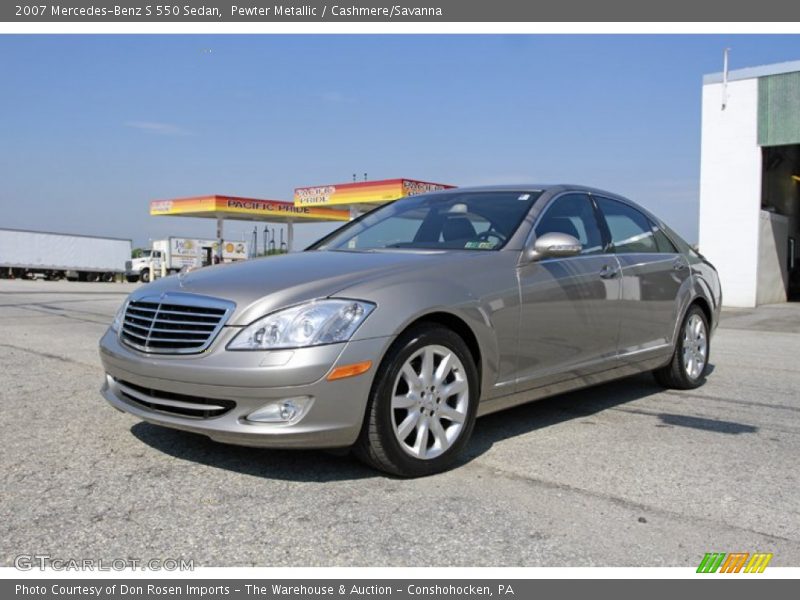 Pewter Metallic / Cashmere/Savanna 2007 Mercedes-Benz S 550 Sedan
