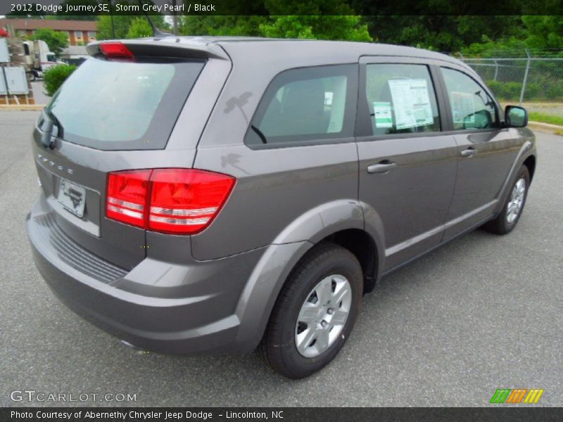 Storm Grey Pearl / Black 2012 Dodge Journey SE
