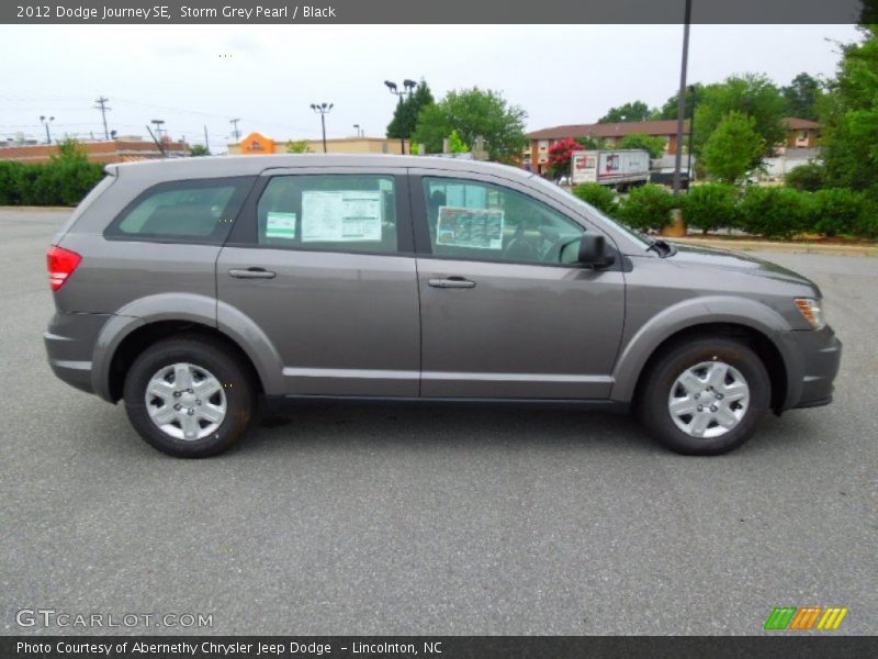 Storm Grey Pearl / Black 2012 Dodge Journey SE