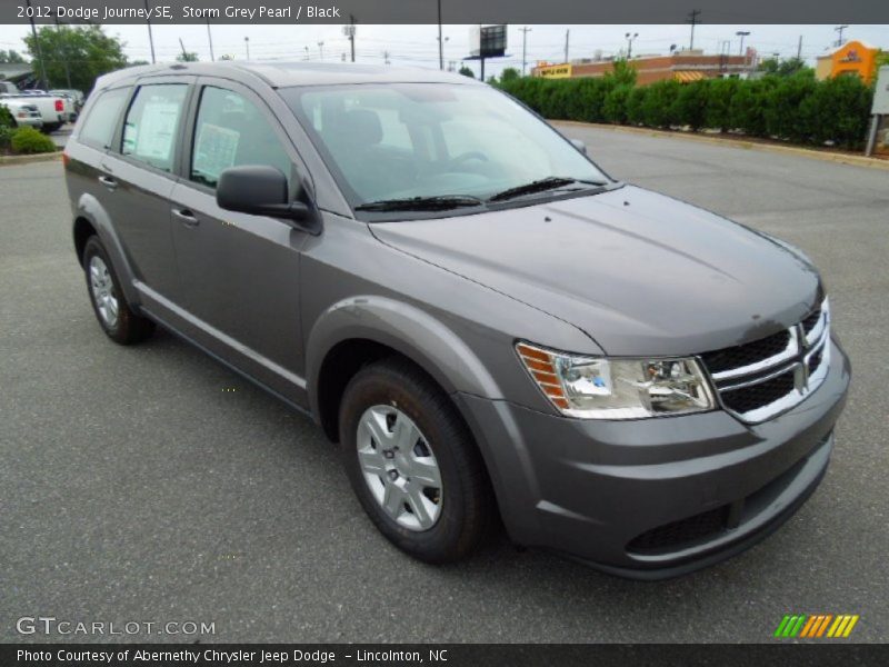 Storm Grey Pearl / Black 2012 Dodge Journey SE