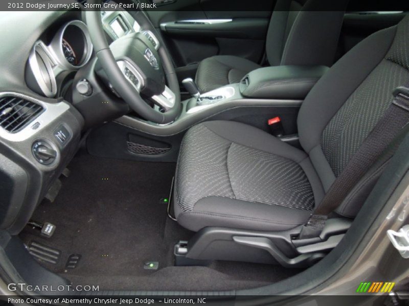 Storm Grey Pearl / Black 2012 Dodge Journey SE