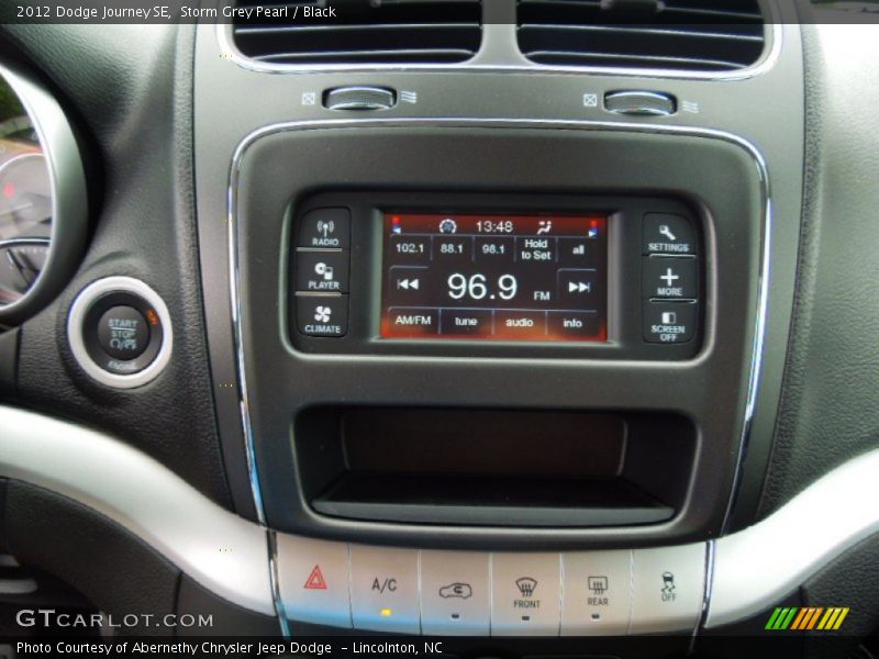 Storm Grey Pearl / Black 2012 Dodge Journey SE