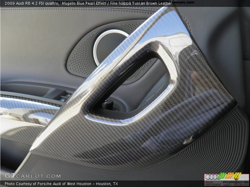 Mugello Blue Pearl Effect / Fine Nappa Tuscan Brown Leather 2009 Audi R8 4.2 FSI quattro