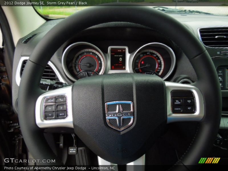Storm Grey Pearl / Black 2012 Dodge Journey SE