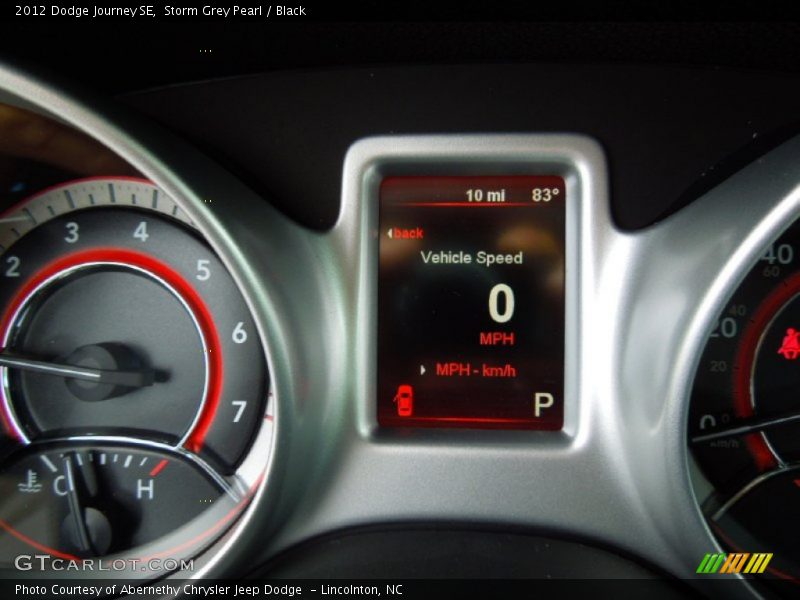 Storm Grey Pearl / Black 2012 Dodge Journey SE