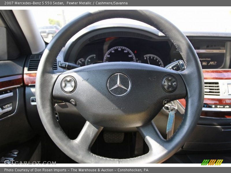 Pewter Metallic / Cashmere/Savanna 2007 Mercedes-Benz S 550 Sedan
