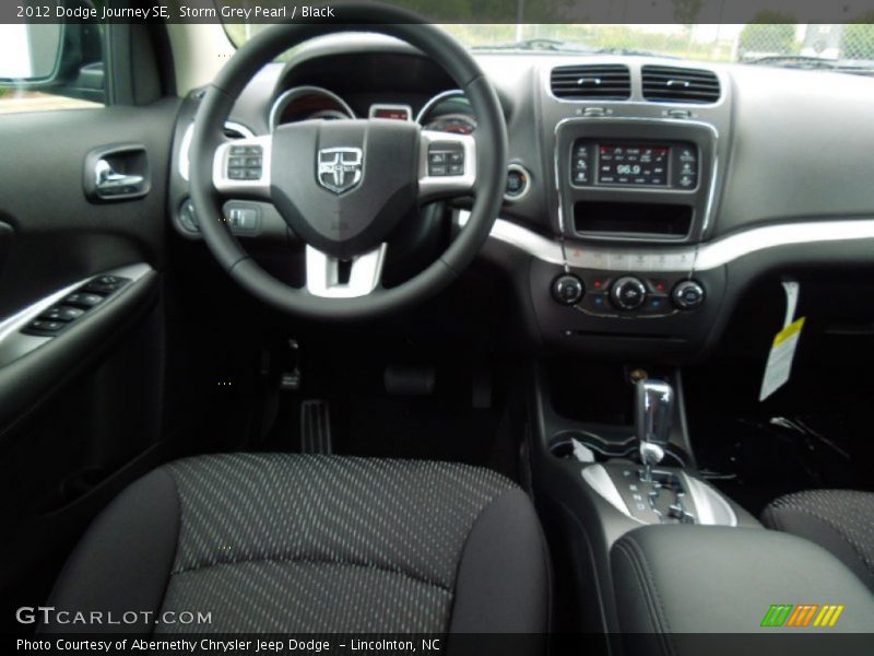 Storm Grey Pearl / Black 2012 Dodge Journey SE