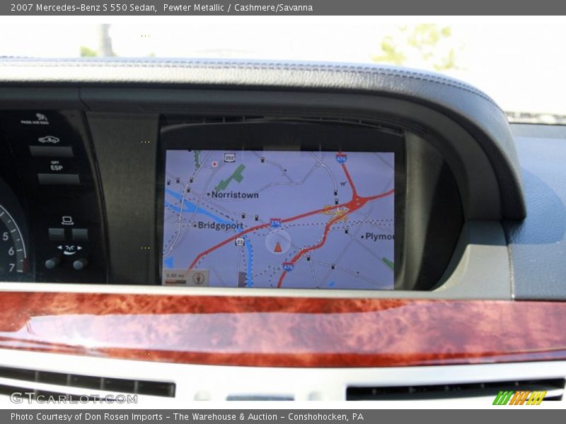 Navigation of 2007 S 550 Sedan