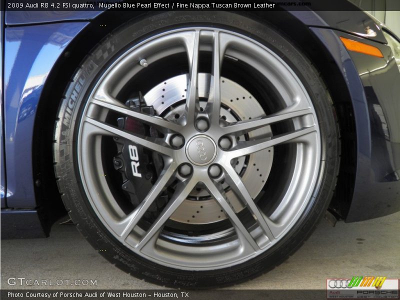 Mugello Blue Pearl Effect / Fine Nappa Tuscan Brown Leather 2009 Audi R8 4.2 FSI quattro