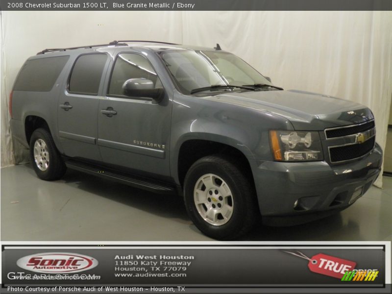 Blue Granite Metallic / Ebony 2008 Chevrolet Suburban 1500 LT