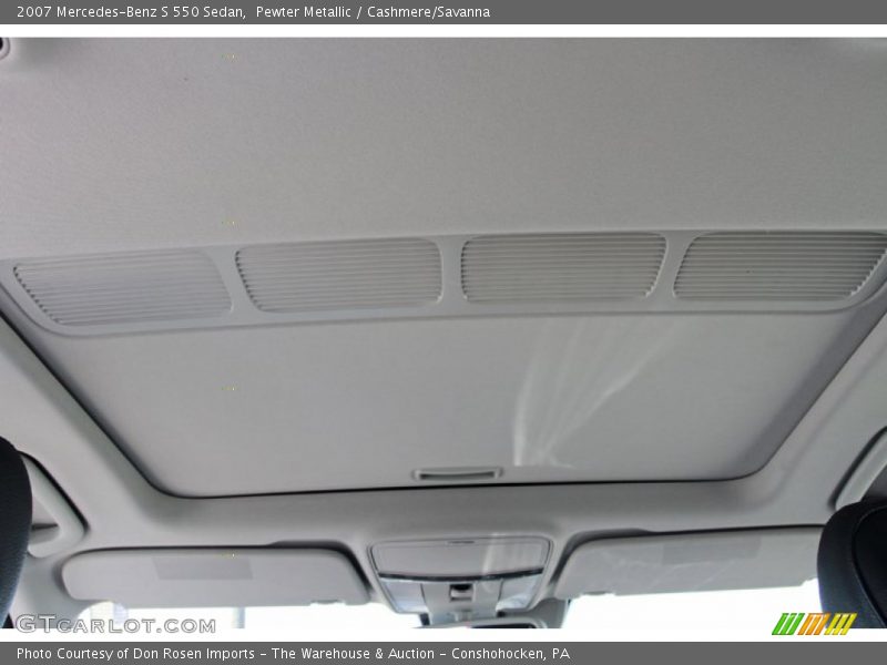 Pewter Metallic / Cashmere/Savanna 2007 Mercedes-Benz S 550 Sedan