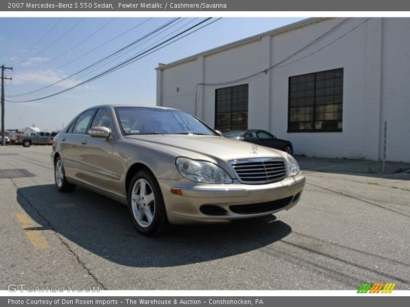 Pewter Metallic / Cashmere/Savanna 2007 Mercedes-Benz S 550 Sedan