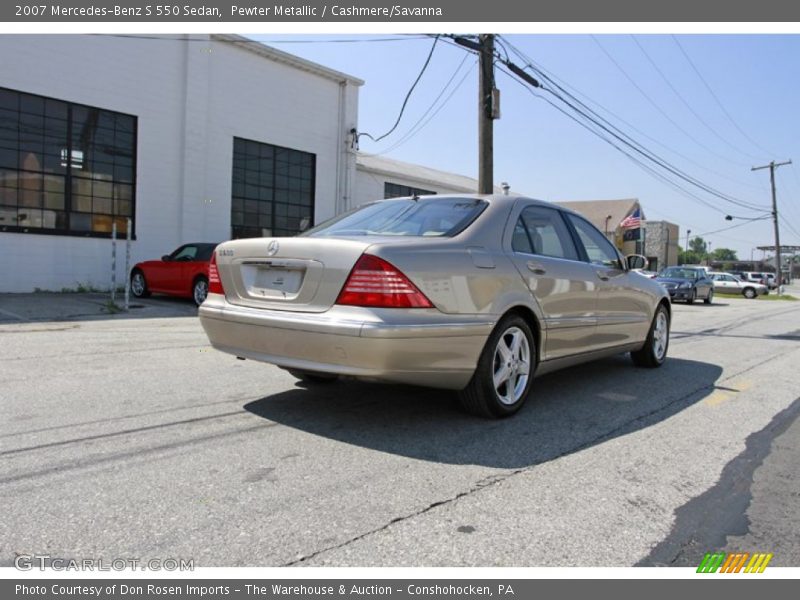 Pewter Metallic / Cashmere/Savanna 2007 Mercedes-Benz S 550 Sedan