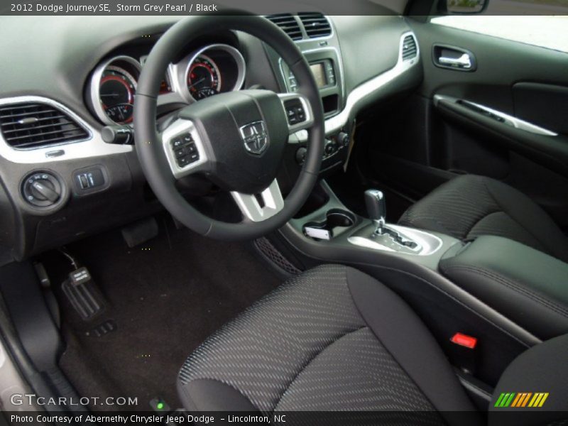 Storm Grey Pearl / Black 2012 Dodge Journey SE