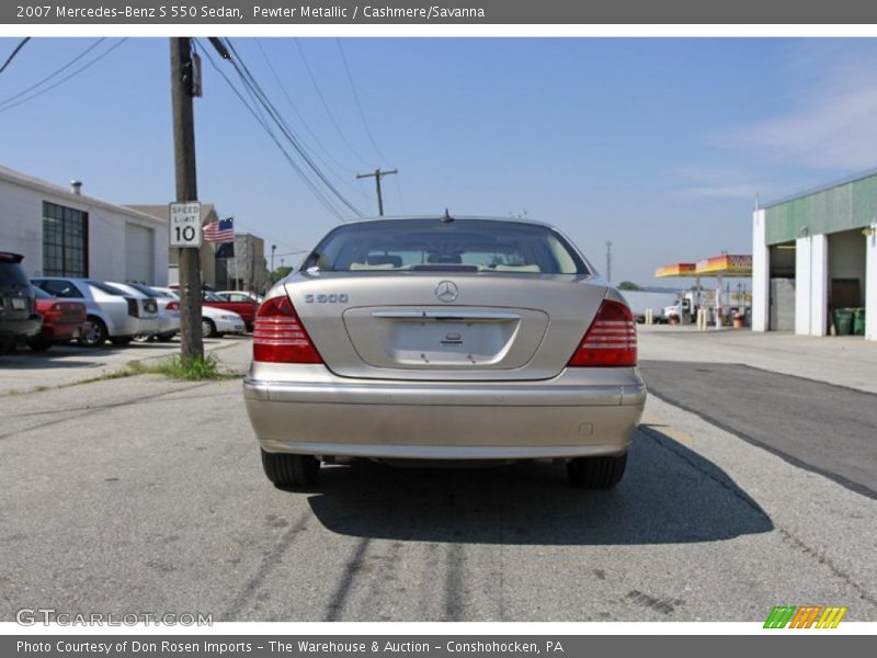 Pewter Metallic / Cashmere/Savanna 2007 Mercedes-Benz S 550 Sedan