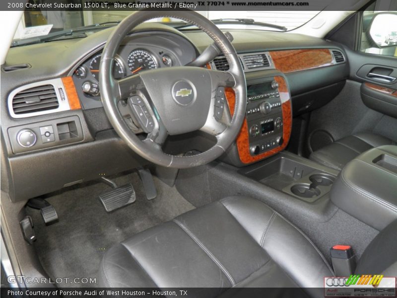 Blue Granite Metallic / Ebony 2008 Chevrolet Suburban 1500 LT