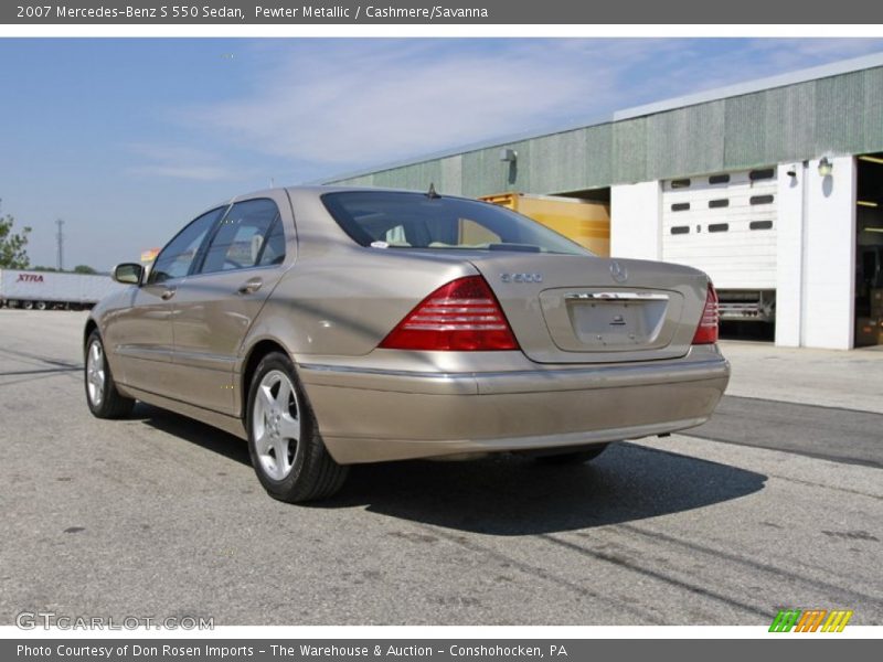 Pewter Metallic / Cashmere/Savanna 2007 Mercedes-Benz S 550 Sedan
