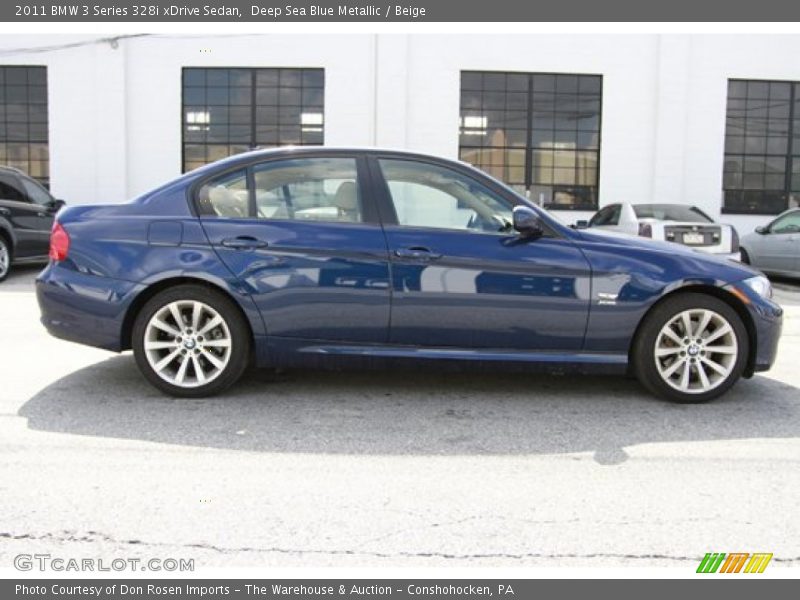 Deep Sea Blue Metallic / Beige 2011 BMW 3 Series 328i xDrive Sedan