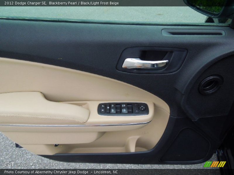 Blackberry Pearl / Black/Light Frost Beige 2012 Dodge Charger SE