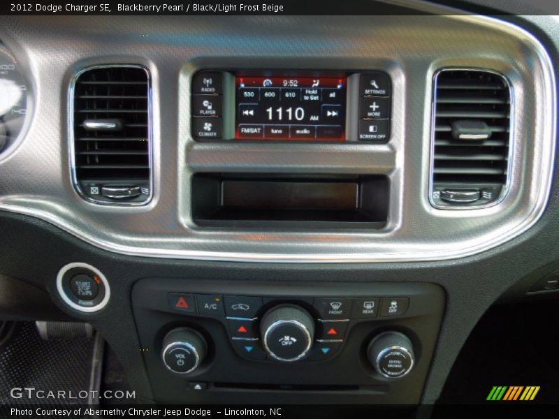 Blackberry Pearl / Black/Light Frost Beige 2012 Dodge Charger SE