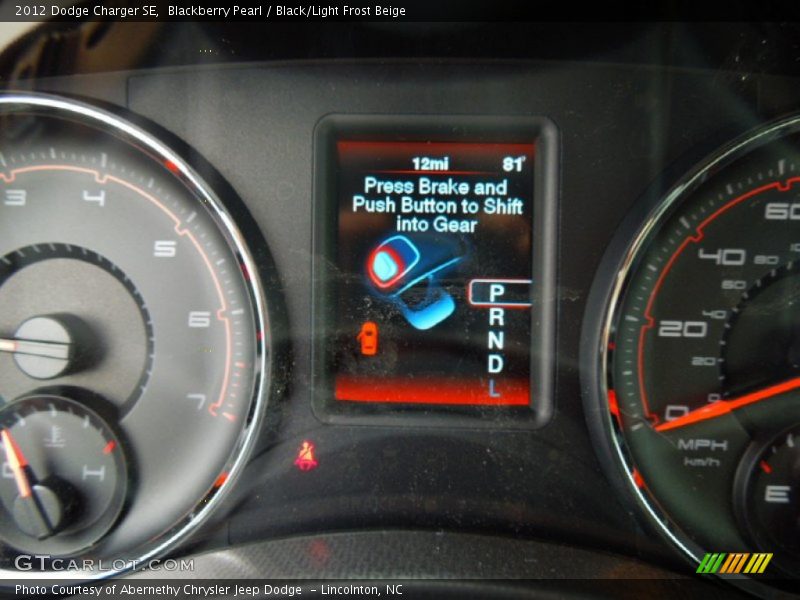 Blackberry Pearl / Black/Light Frost Beige 2012 Dodge Charger SE