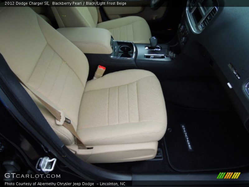 Blackberry Pearl / Black/Light Frost Beige 2012 Dodge Charger SE