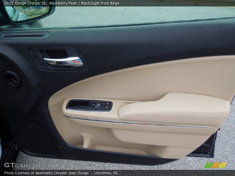 Blackberry Pearl / Black/Light Frost Beige 2012 Dodge Charger SE