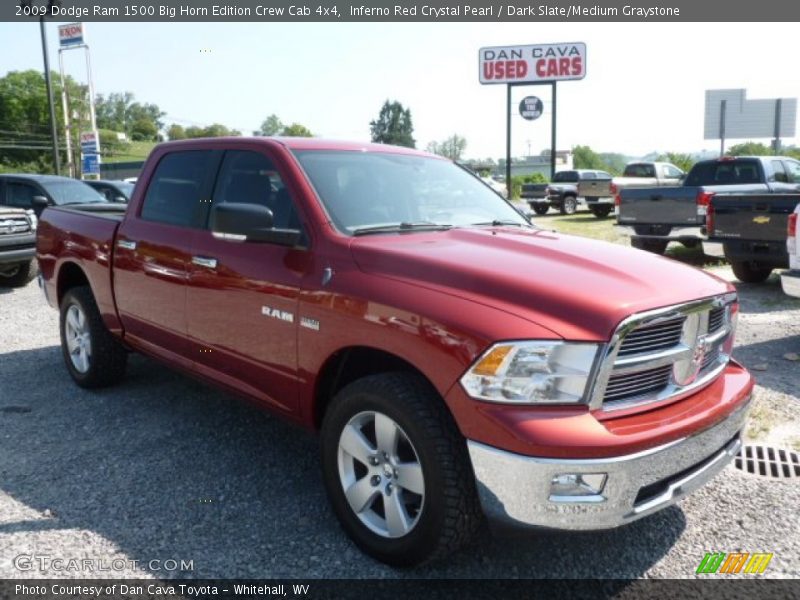 Inferno Red Crystal Pearl / Dark Slate/Medium Graystone 2009 Dodge Ram 1500 Big Horn Edition Crew Cab 4x4