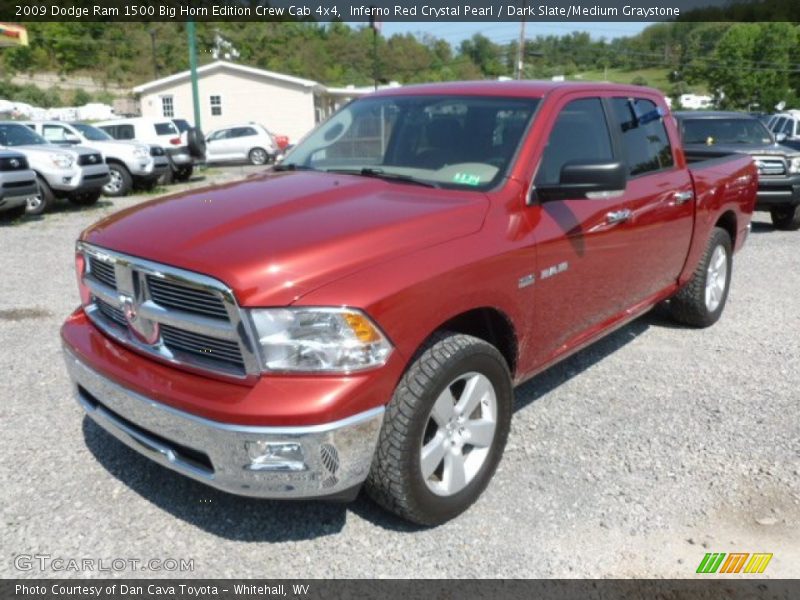 Inferno Red Crystal Pearl / Dark Slate/Medium Graystone 2009 Dodge Ram 1500 Big Horn Edition Crew Cab 4x4
