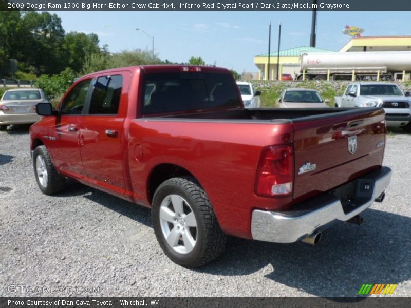 Inferno Red Crystal Pearl / Dark Slate/Medium Graystone 2009 Dodge Ram 1500 Big Horn Edition Crew Cab 4x4